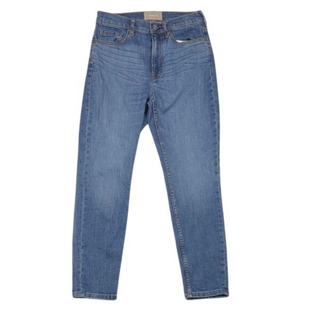 Everlane Womens High Rise Ankle Jean Medium Wash Blue Slim Stretch Denim Size 27